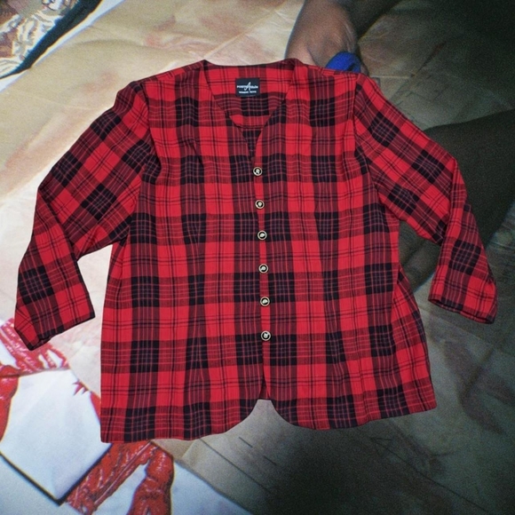 Vintage 90's Positive Attitude Womens Petite Red & Black Blazer - Picture 5 of 6